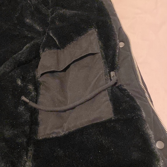 GARAGE Fleece-Lined Parka with Faux-Fur-Trim Hood Size XS - Picture 7 of 12